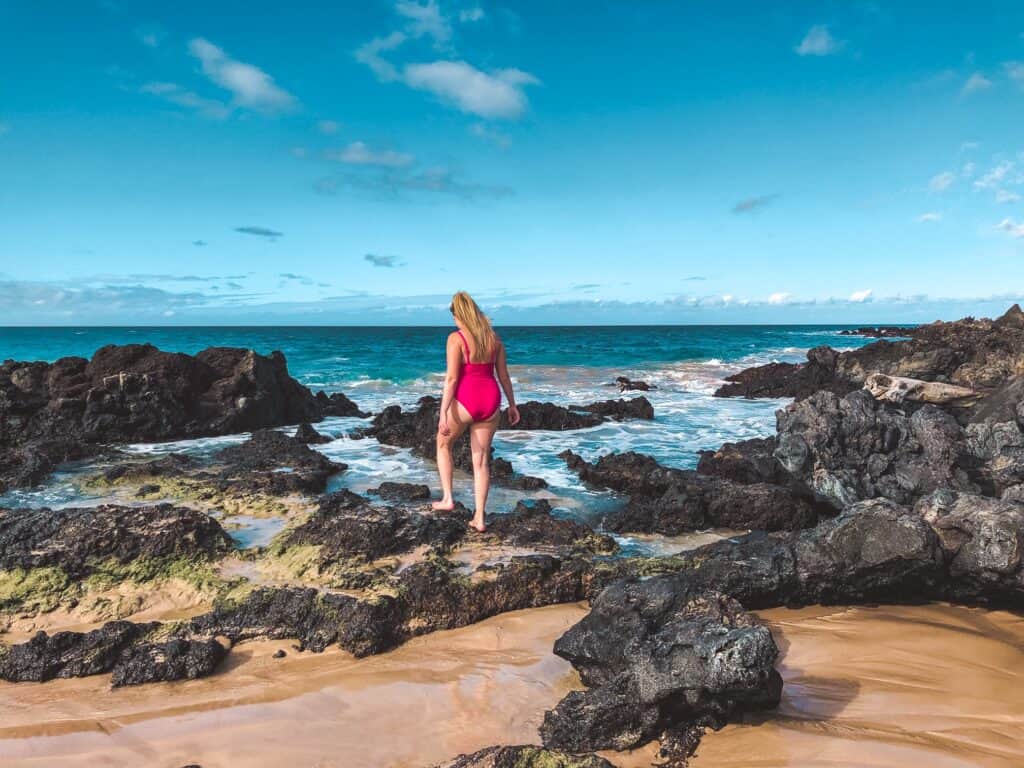 Hapuna Beach Lava Rocks