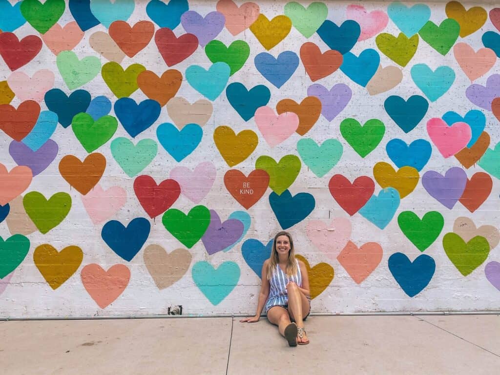 Charlotte Heart Mural - best things to do in the spring in Charlotte