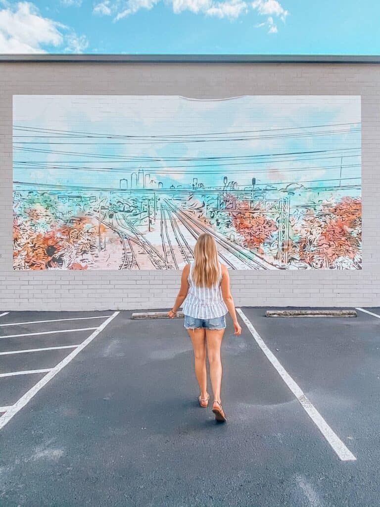 Charlotte Skyline Wall Mural
