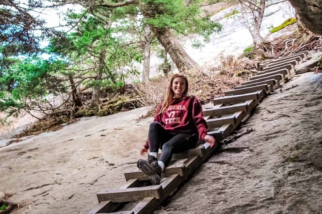 ladder hike at grandfather mountain