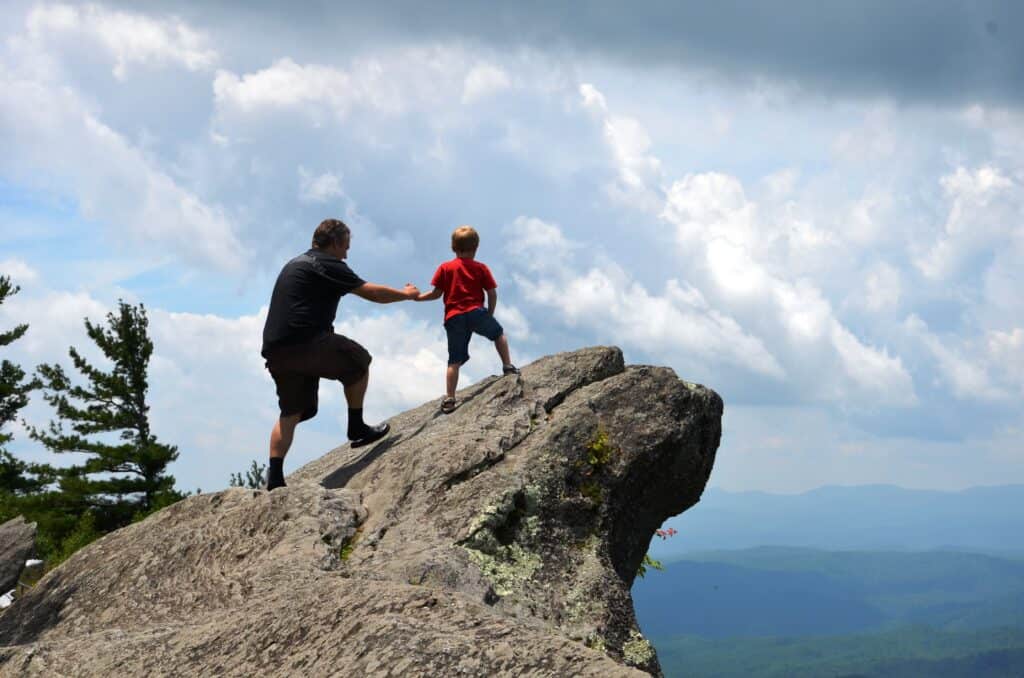 Blowing Rock in Blowing Rock NC - one of the best road trips from Charlotte NC