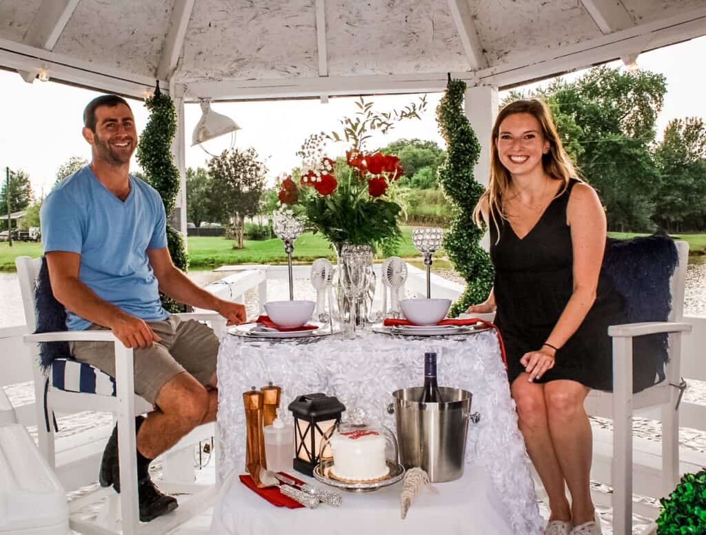 dinner date on a farm