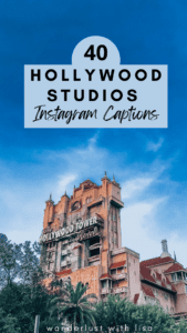 disney's hollywood studios instagram captions - pinterest pin