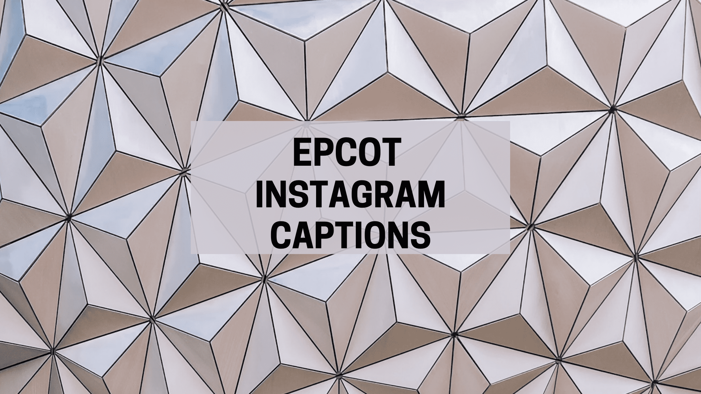 disney's epcot instagram captions