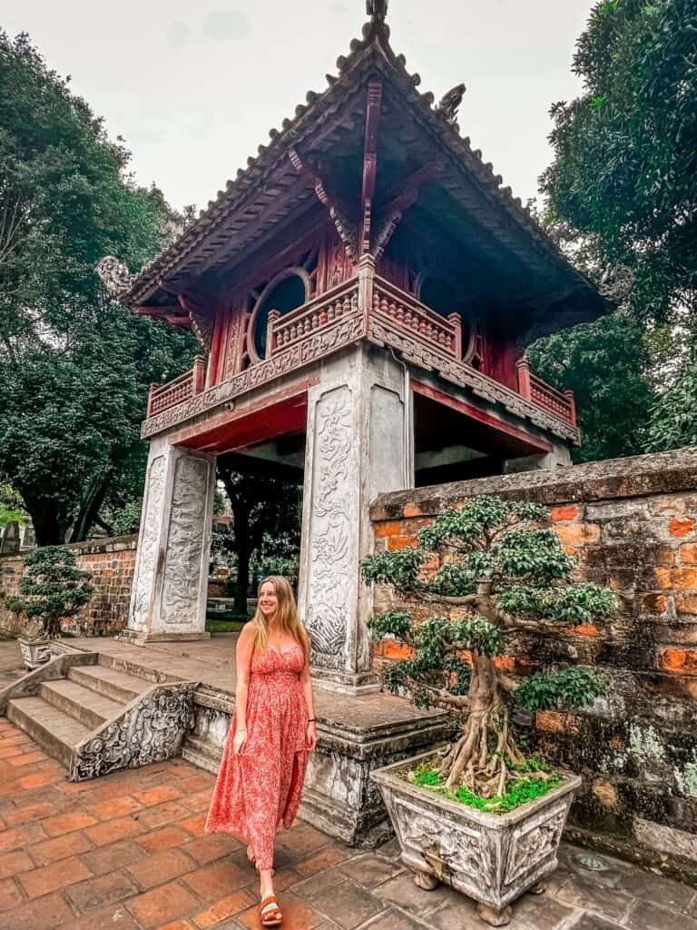 Temple of Literature in Hanoi Vietnam - best cities to visit in vietnam