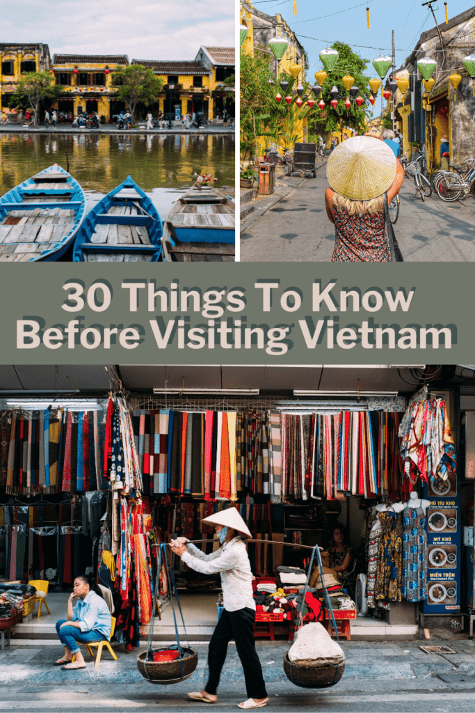 30 things to know before visiting vietnam - Pinterest